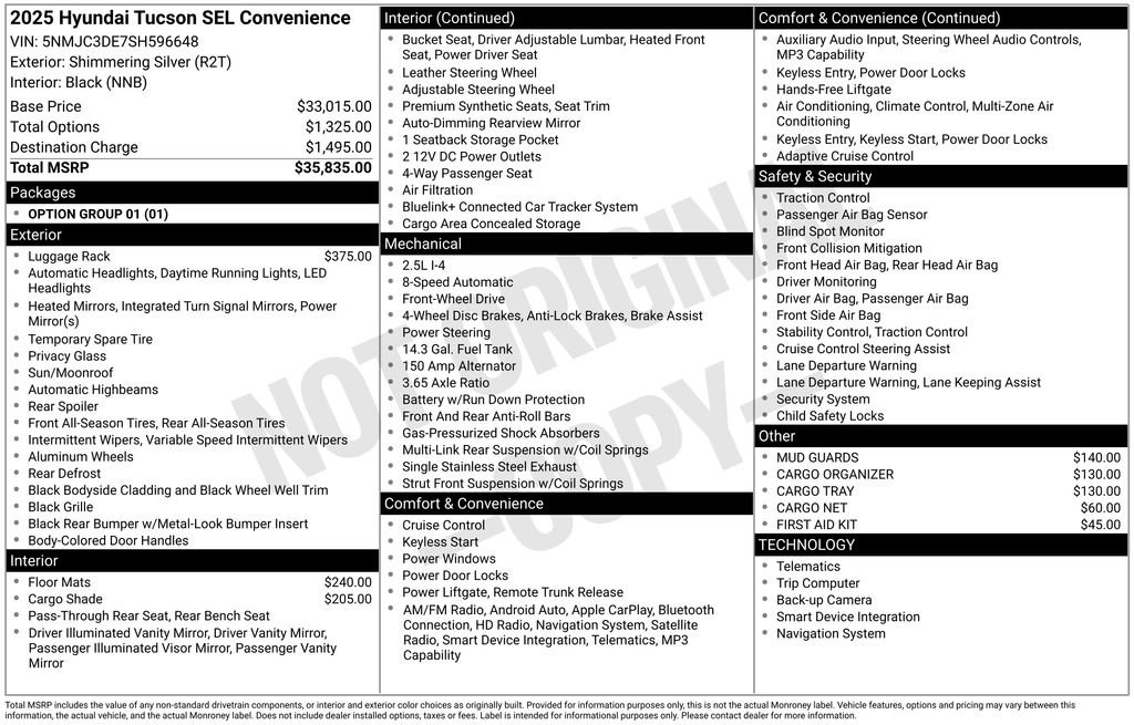 Used 2025 Hyundai Tucson SEL image 34
