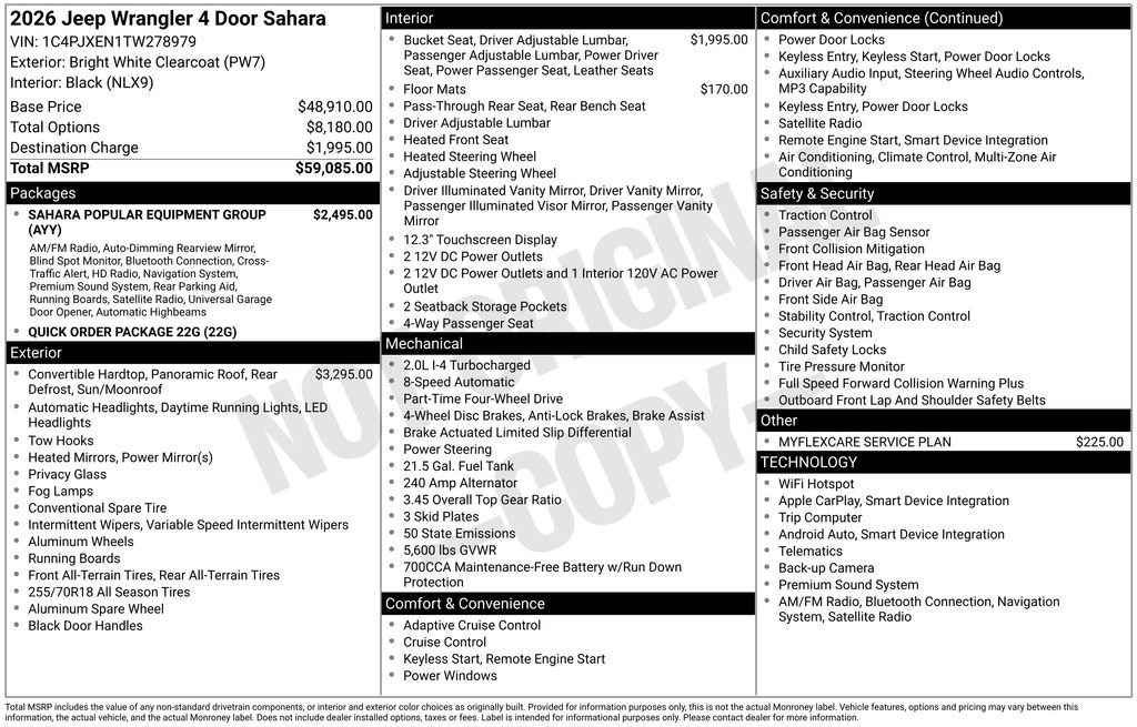 New 2026 Jeep Wrangler Unlimited Sahara AWD/4WD image 9