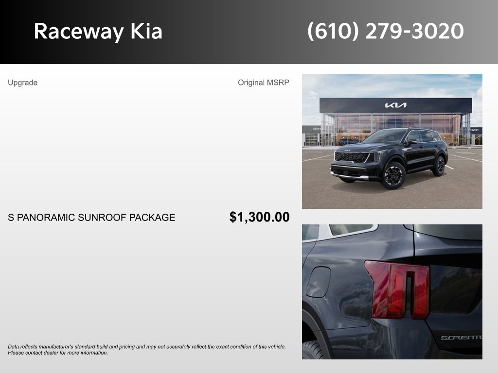 New 2026 Kia Sorento S w/ S Panoramic Sunroof Package image 5