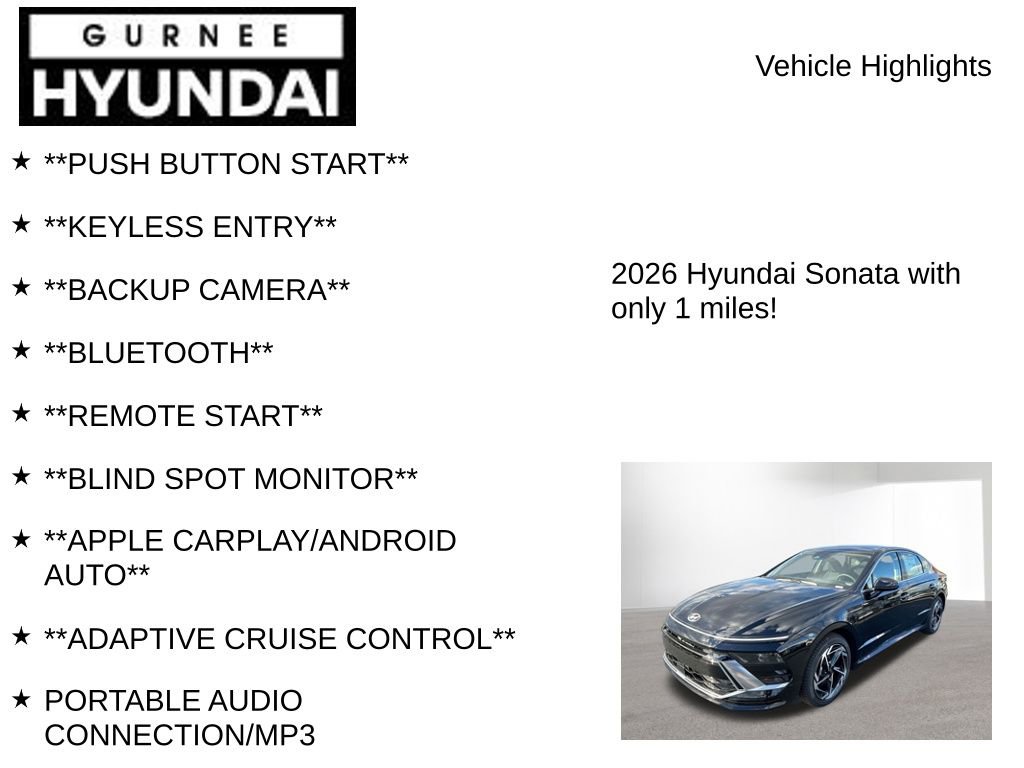 New 2026 Hyundai Sonata SEL image 8