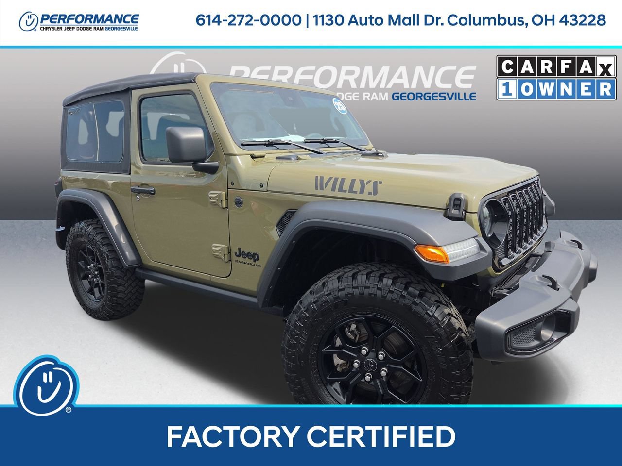 Certified 2025 Jeep Wrangler Sport AWD/4WD image 1