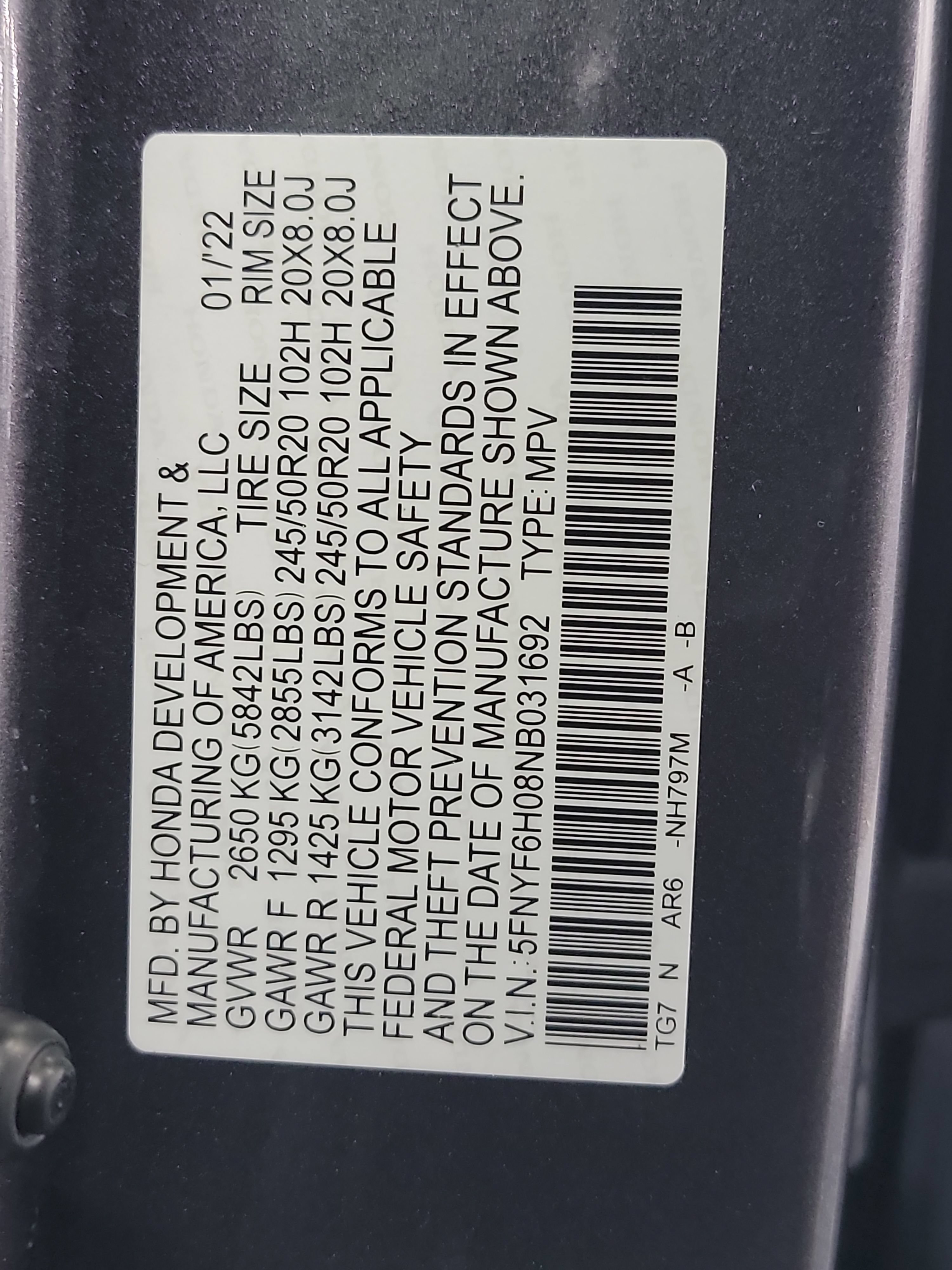 Used 2022 Honda Pilot Elite image 33