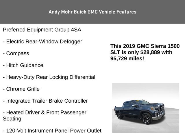 Used 2019 GMC Sierra 1500 SLT w/ SLT Convenience Package AWD/4WD image 16