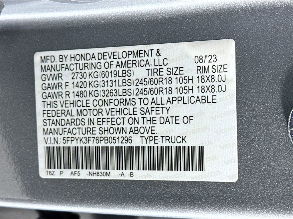 Certified 2023 Honda Ridgeline RTL-E image 35