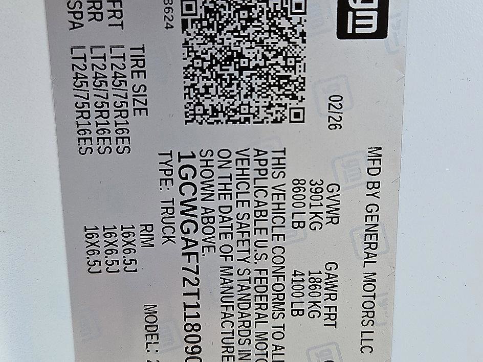 New 2026 Chevrolet Express 2500 w/ Driver Convenience Package RWD image 17