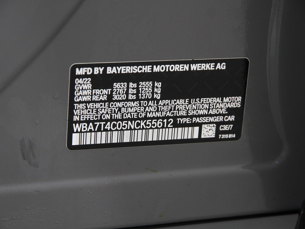 Certified 2022 BMW 740i xDrive w/ M Sport Package image 24