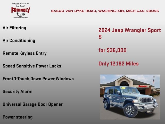 Used 2024 Jeep Wrangler Unlimited Sport AWD/4WD image 25