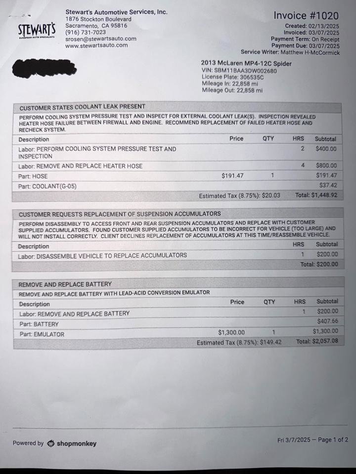 Used 2013 McLaren MP4-12C Spider image 64