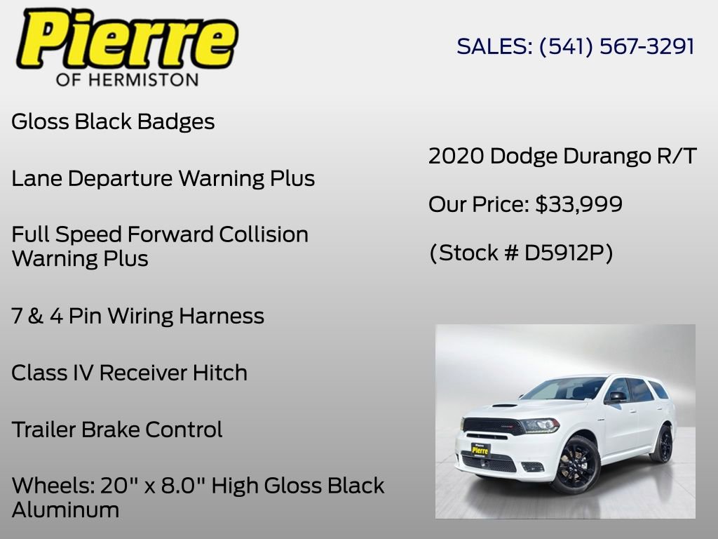 Used 2020 Dodge Durango R/T w/ Technology Group AWD/4WD image 24