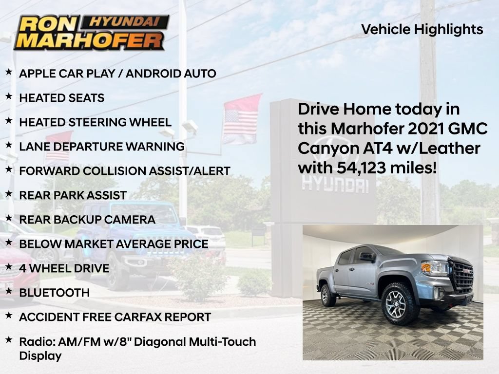 Used 2021 GMC Canyon AT4 w/ Trailering Package AWD/4WD image 14