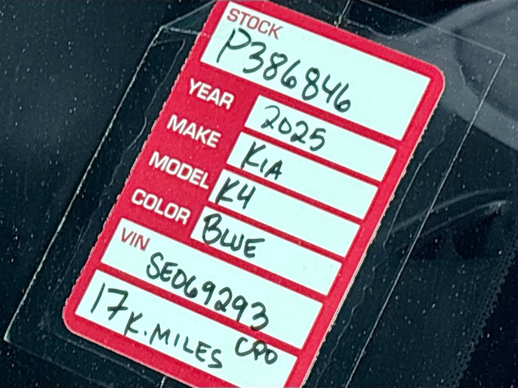 Certified 2025 Kia K4 EX FWD image 26