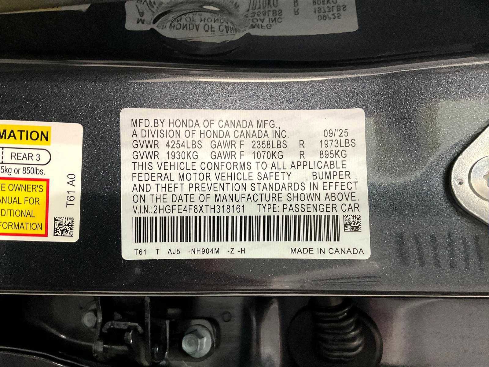 New 2026 Honda Civic Sport Touring image 17