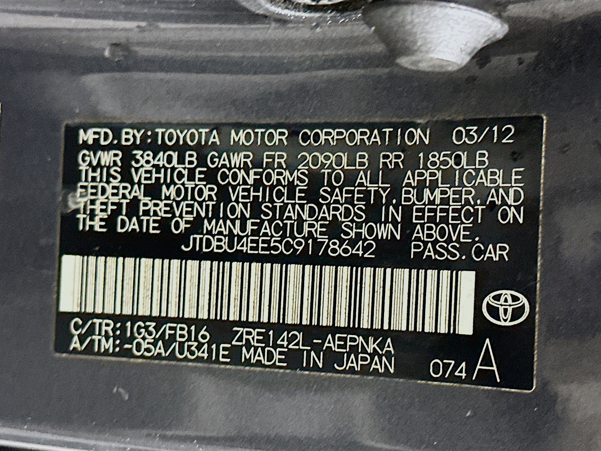 Used 2012 Toyota Corolla LE FWD image 12