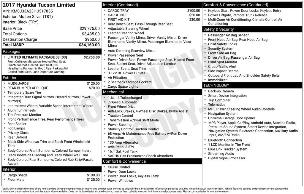 Used 2017 Hyundai Tucson Limited w/ Limited Ultimate Package 03 FWD image 4