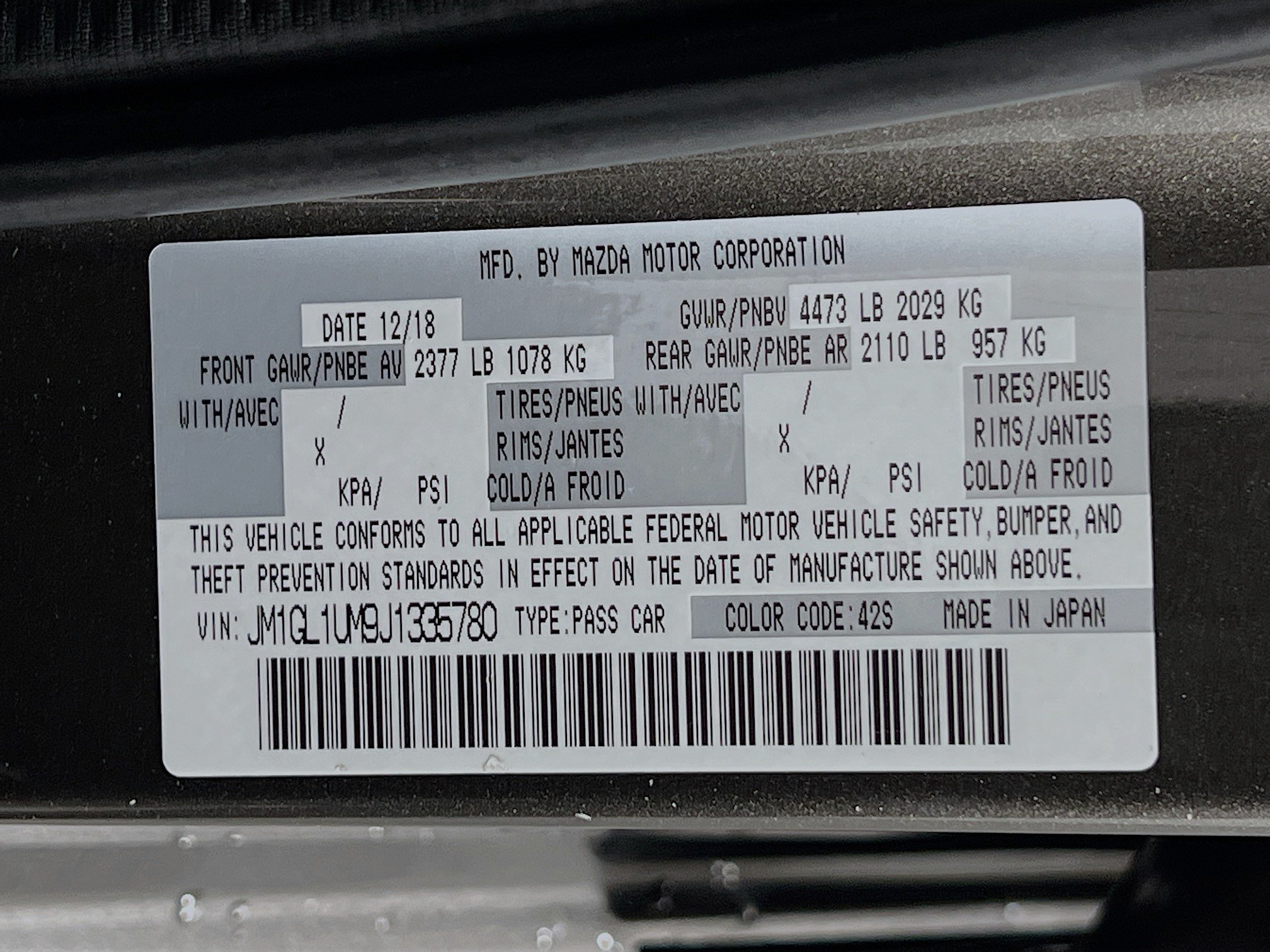 Used 2018 MAZDA MAZDA6 Sport FWD image 25