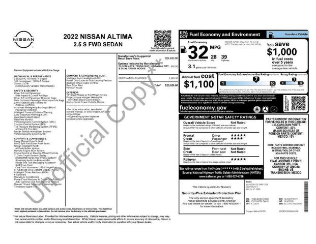 Certified 2022 Nissan Altima 2.5 S image 2