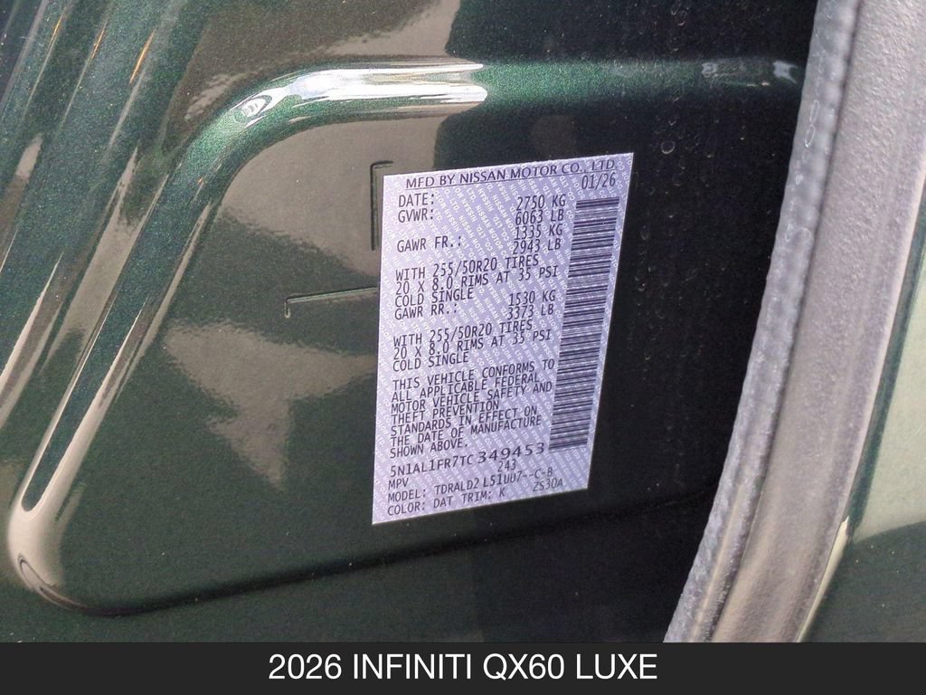 Used 2026 INFINITI QX60 Luxe w/ Cargo Package FWD image 27