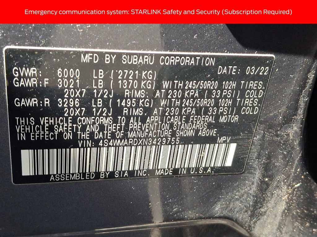 Used 2022 Subaru Ascent Touring w/ Popular Package #2A image 27