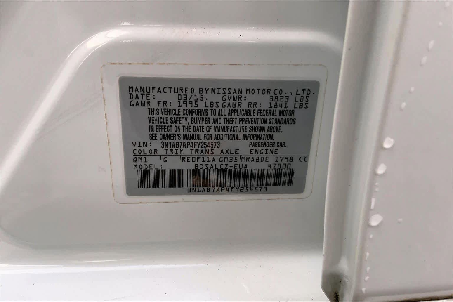 Used 2015 Nissan Sentra S w/ Protection Package FWD image 30