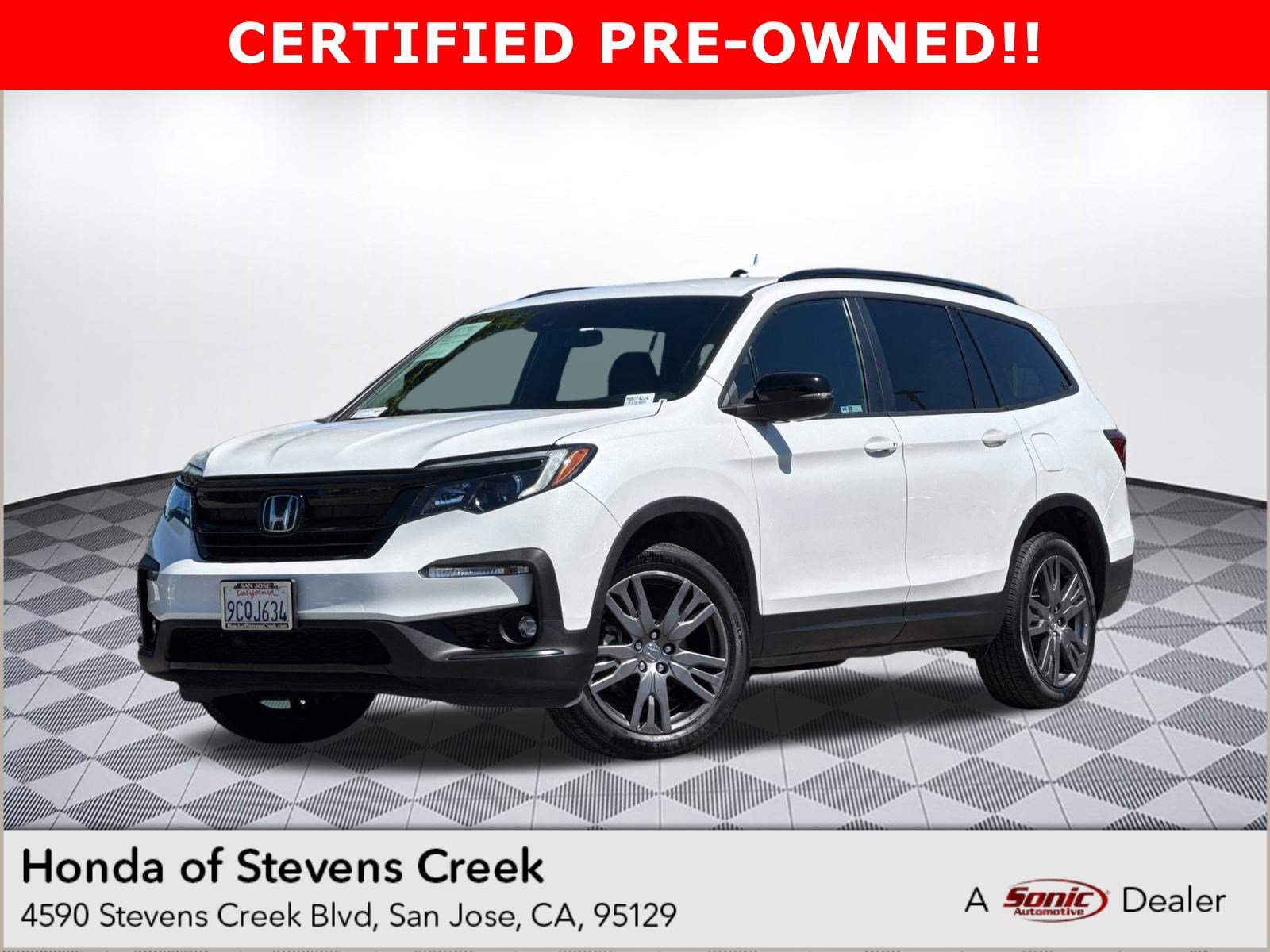 Certified 2022 Honda Pilot Sport