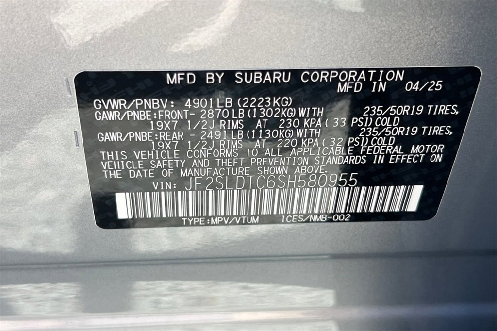 New 2025 Subaru Forester Touring w/ Protection Package image 23