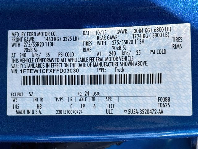 Used 2015 Ford F150 Lariat RWD image 32