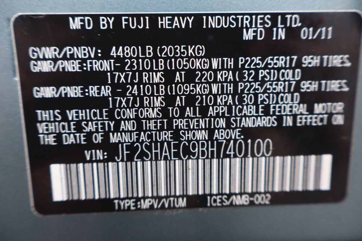 Used 2011 Subaru Forester 2.5X Limited w/ Utility Pkg image 48