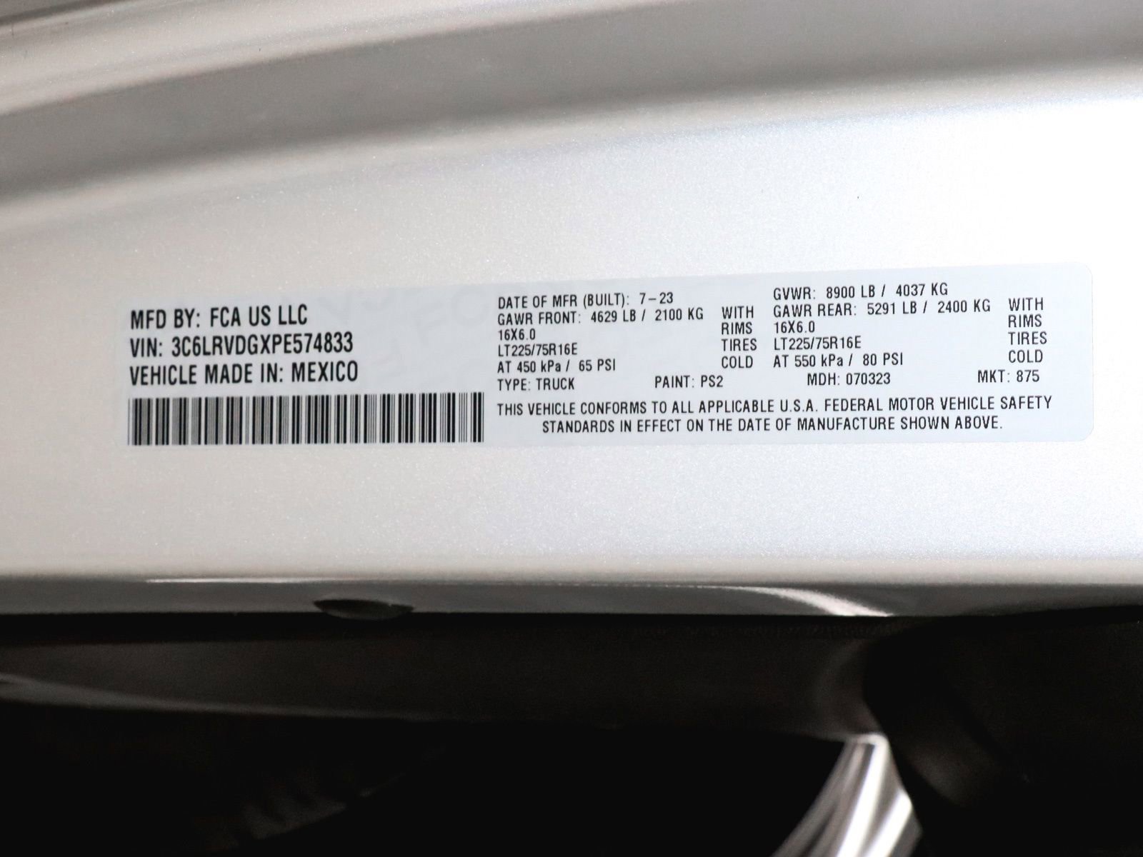 Used 2023 RAM ProMaster 2500 FWD image 7