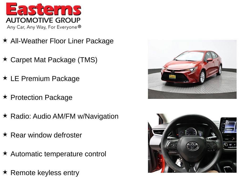 Used 2020 Toyota Corolla LE w/ LE Premium Package FWD image 11