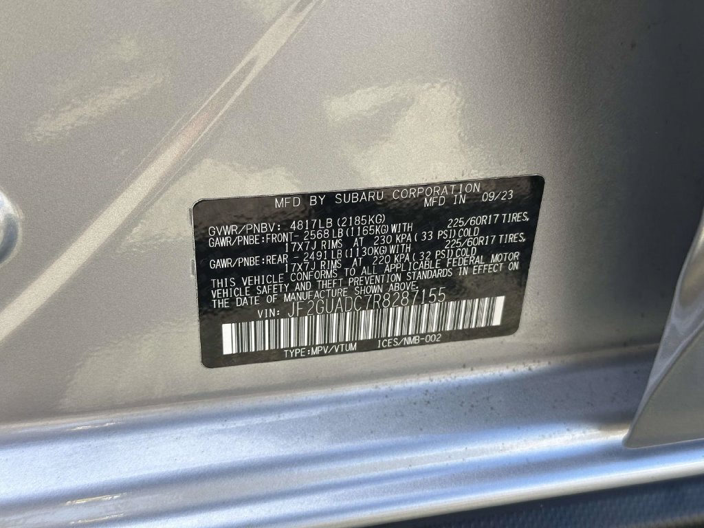 Certified 2024 Subaru Crosstrek 2.0i Premium AWD/4WD image 13