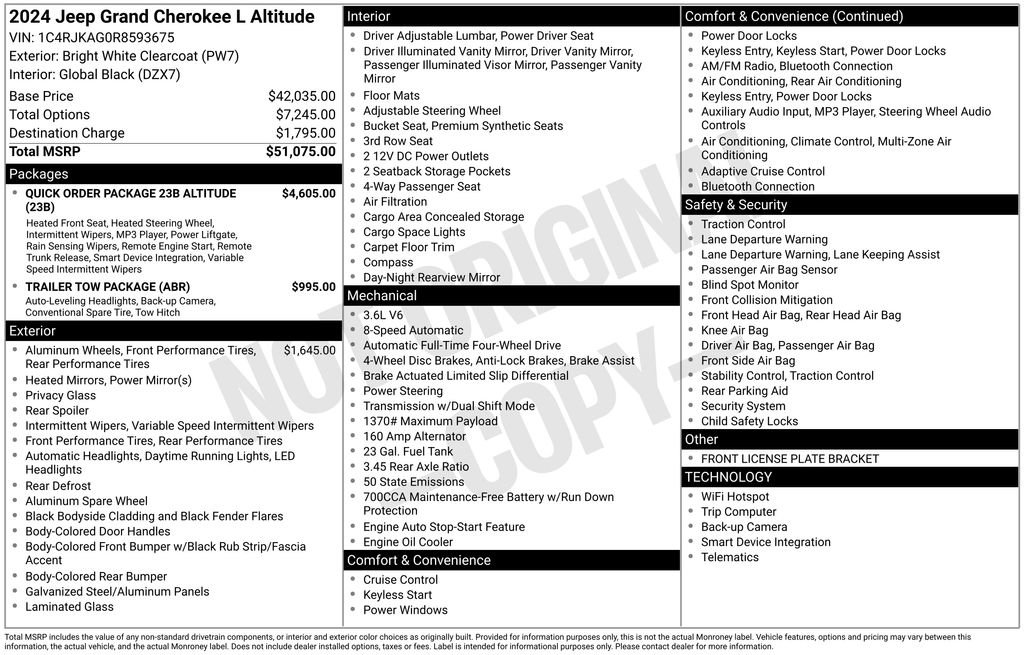 Used 2024 Jeep Grand Cherokee L Laredo image 59