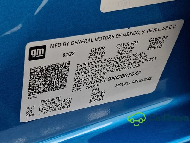 Used 2022 GMC Sierra 1500 AT4X AWD/4WD image 26