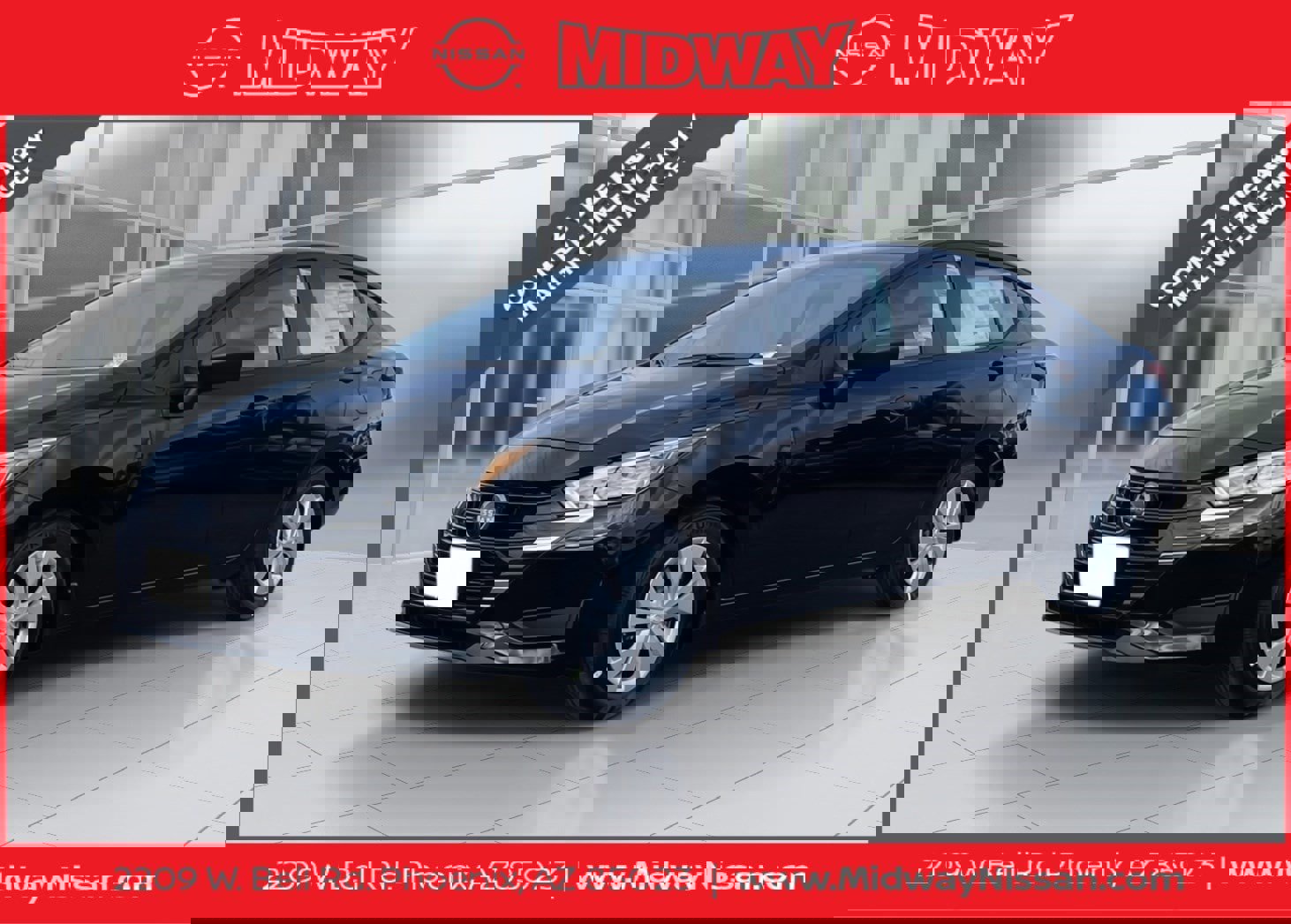 New 2025 Nissan Versa S w/ Trunk Package