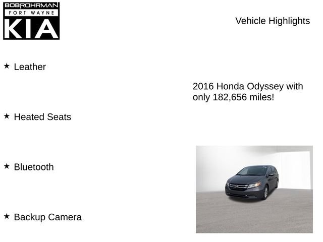 Used 2016 Honda Odyssey EX-L image 7