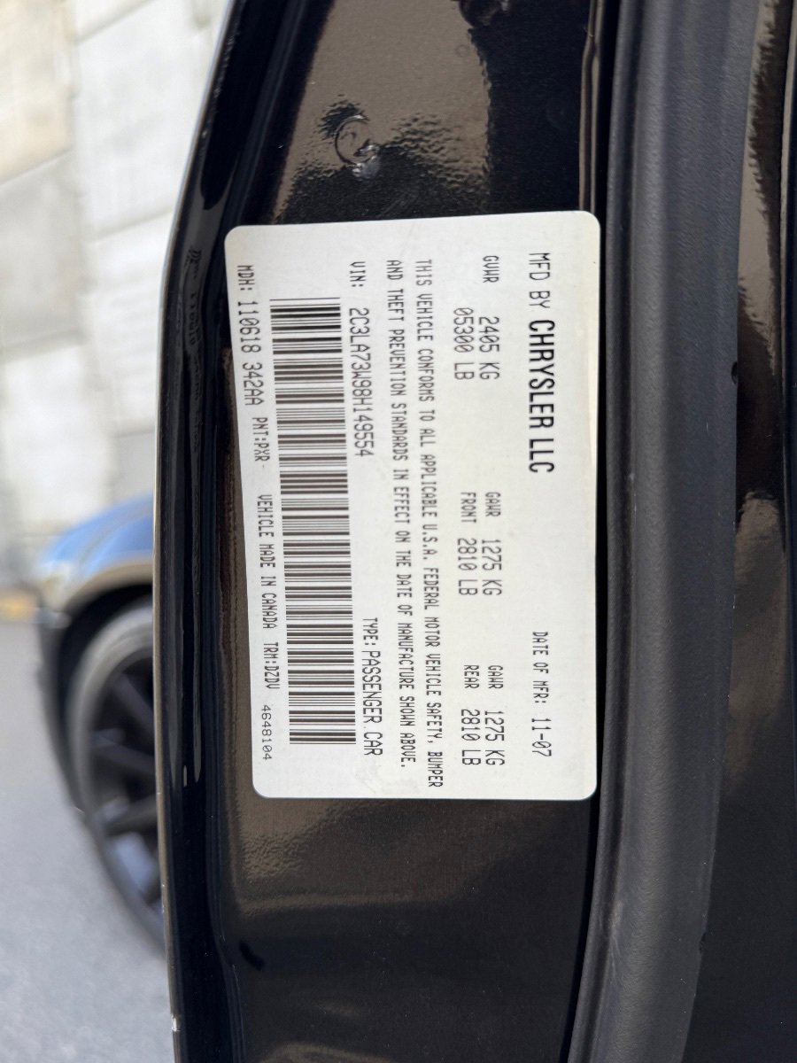Used 2008 Chrysler 300 SRT8 w/ SRT Option Group II RWD image 39