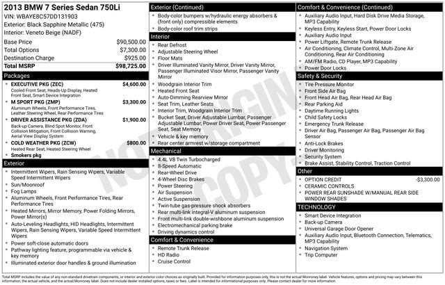 Used 2013 BMW 750Li image 6