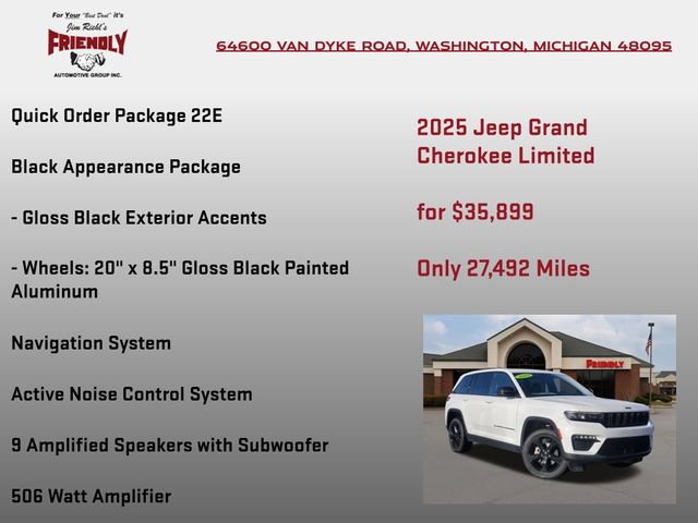 Used 2025 Jeep Grand Cherokee Limited w/ Black Appearance Package AWD/4WD image 5