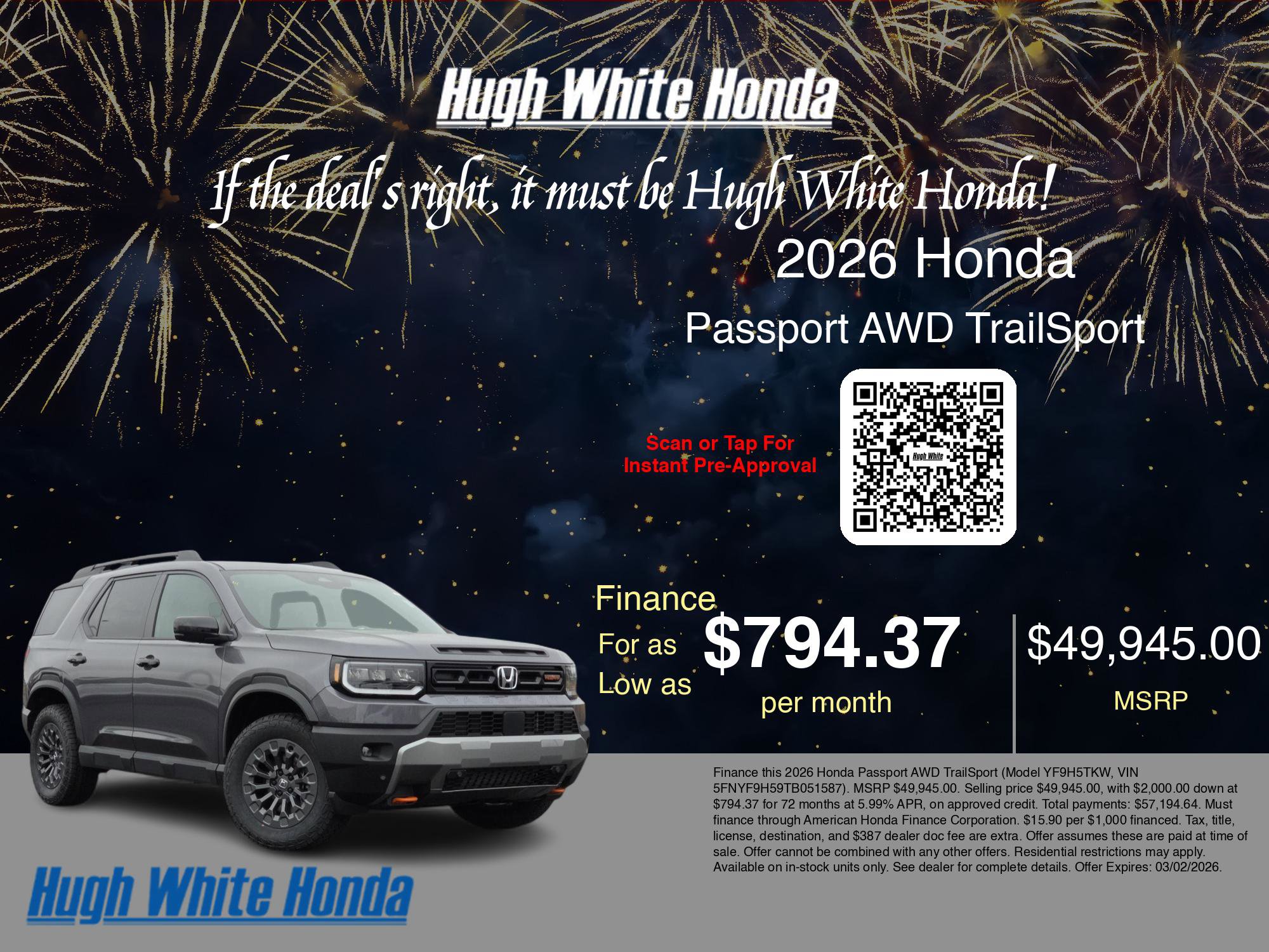 New 2026 Honda Passport TrailSport image 7