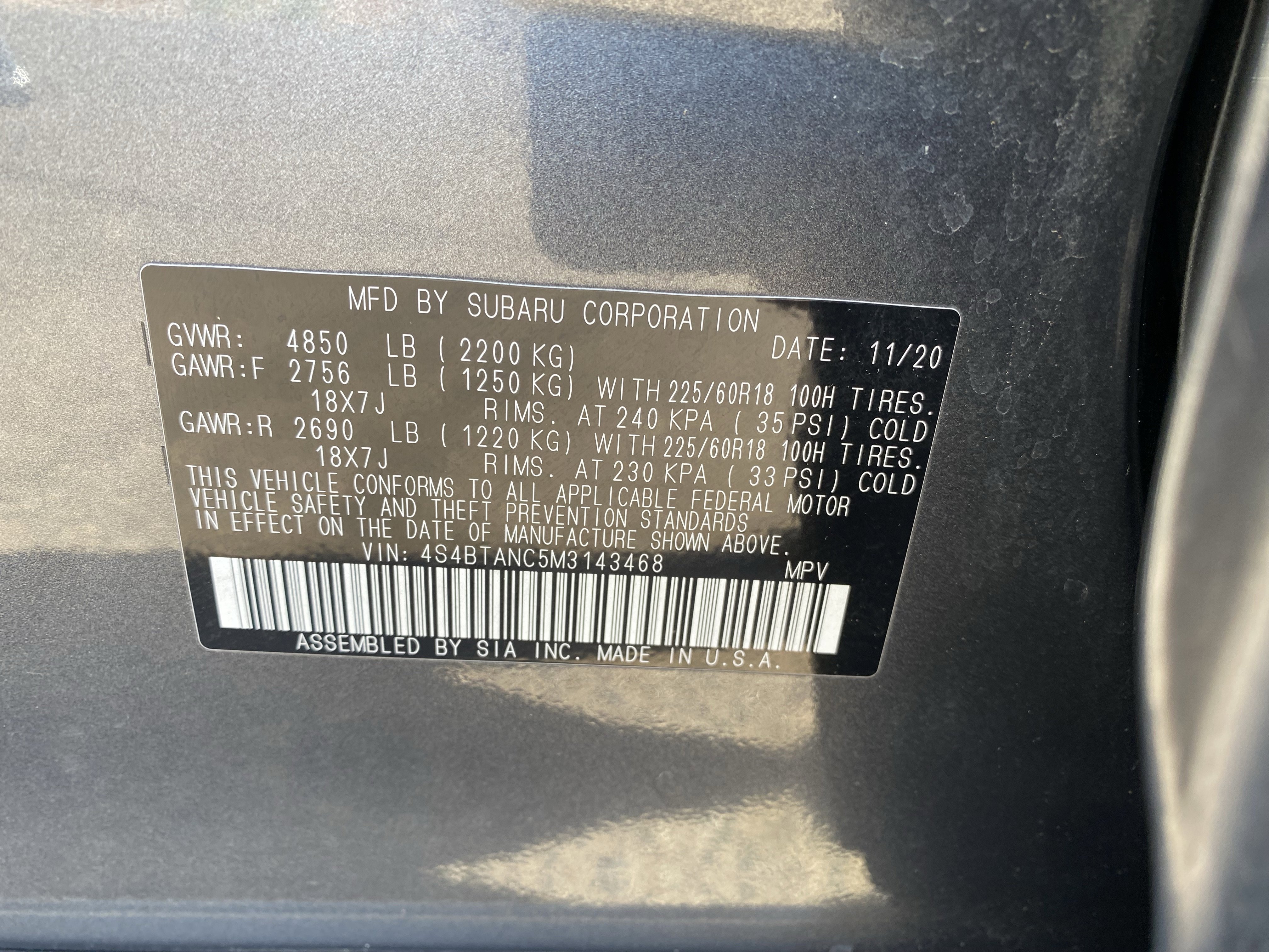 Used 2021 Subaru Outback Limited AWD/4WD image 31