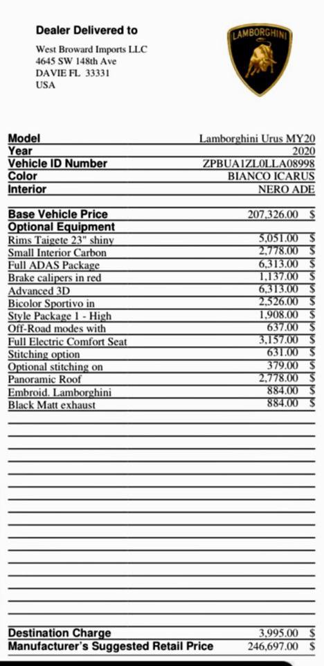Used 2020 Lamborghini Urus image 4