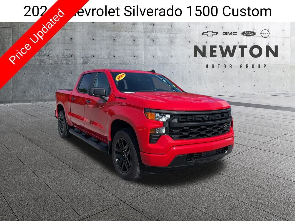 Used 2024 Chevrolet Silverado 1500 Custom w/ Turbomax Blackout Package