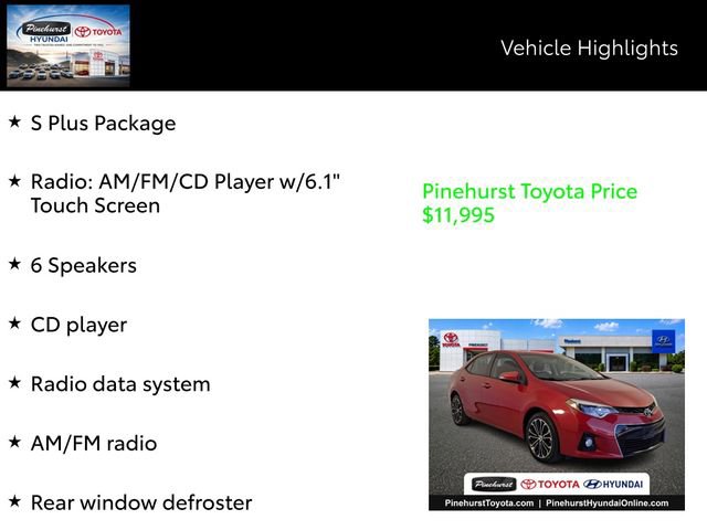 Used 2014 Toyota Corolla S FWD image 20