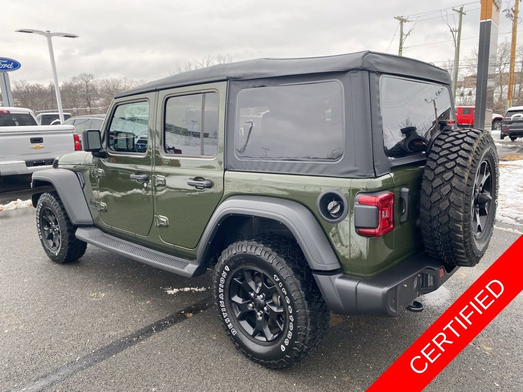 Certified 2022 Jeep Wrangler Unlimited Willys image 5