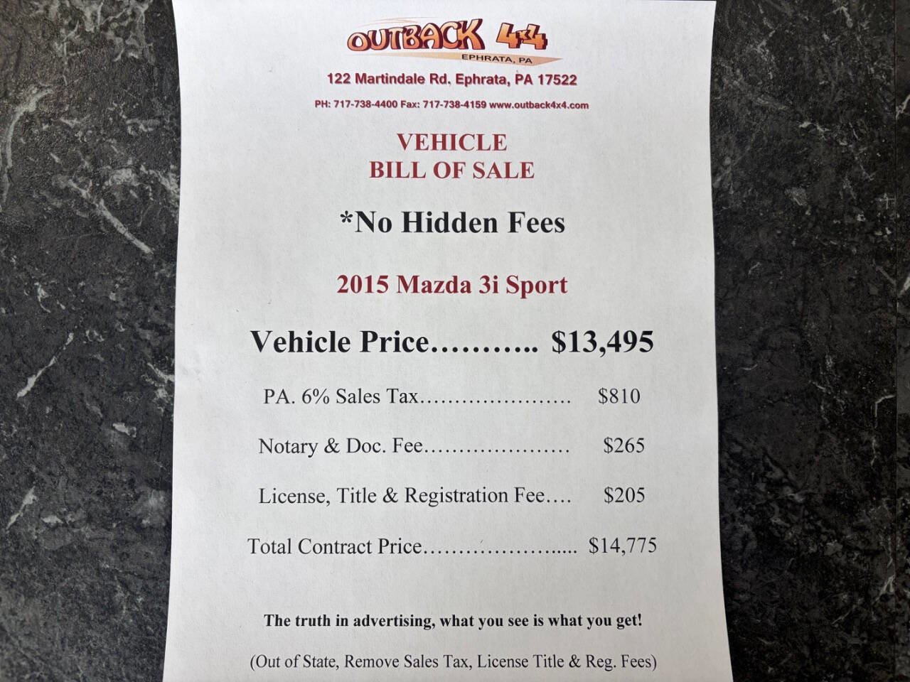 Used 2015 MAZDA MAZDA3 i Sport image 2