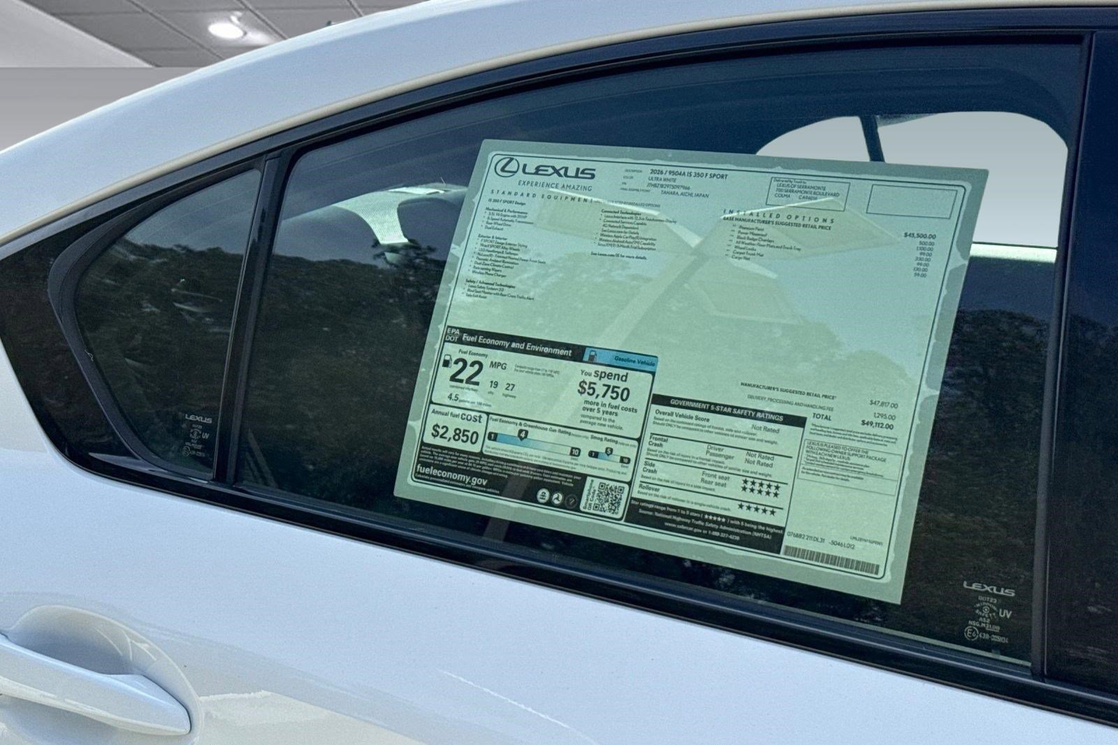 New 2026 Lexus IS 350 F Sport RWD image 25