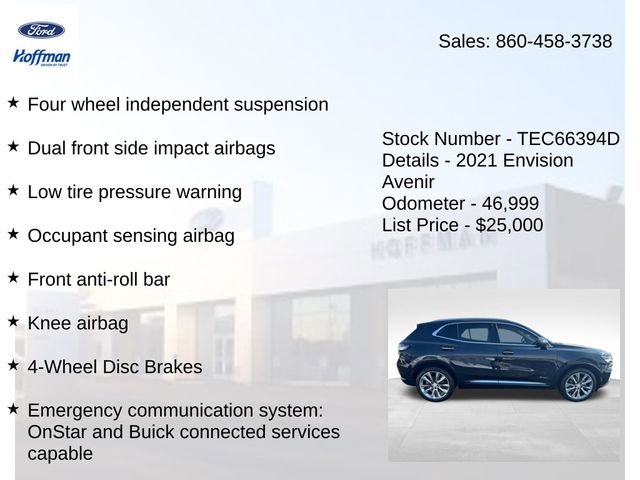 Used 2021 Buick Envision Avenir w/ Technology Package II image 25