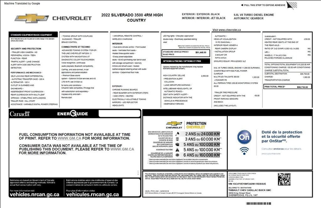 Used 2022 Chevrolet Silverado 3500 High Country image 6