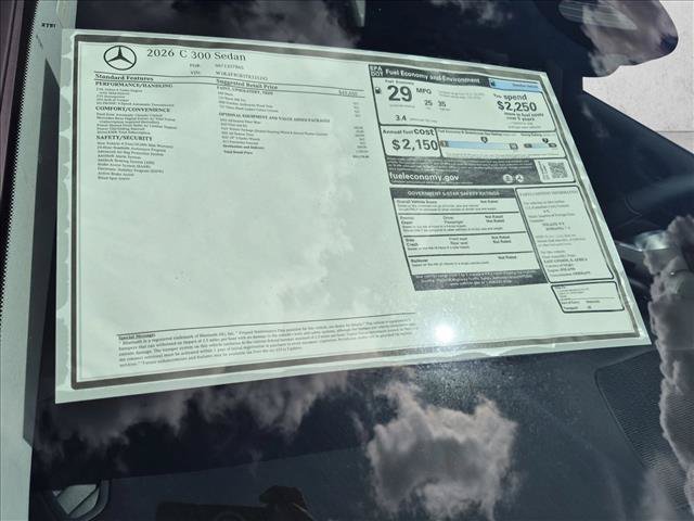 New 2026 Mercedes-Benz C 300 Sedan image 16
