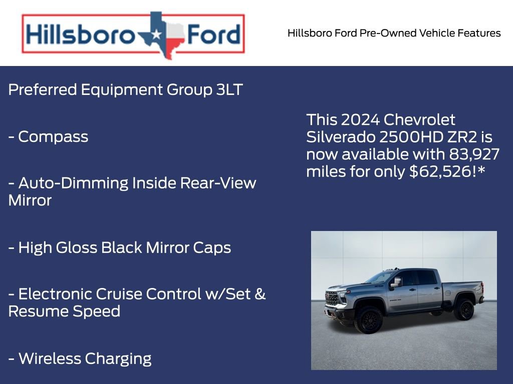 Used 2024 Chevrolet Silverado 2500 ZR2 w/ Technology Package image 13