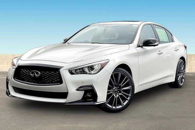 Certified 2022 INFINITI Q50 Red Sport 400 w/ Carbon Fiber Package AWD/4WD image 3